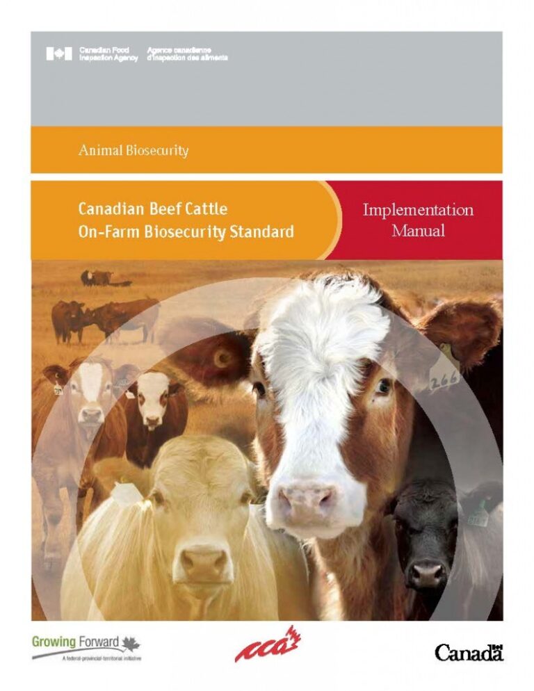 On-Farm Biosecurity Protects Cattle Health: Producer Manual Now ...