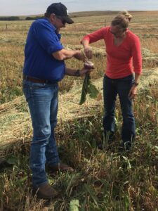 Alberta beef producer Graeme Finn and Dr. Stacy Singer in beef mentorship program