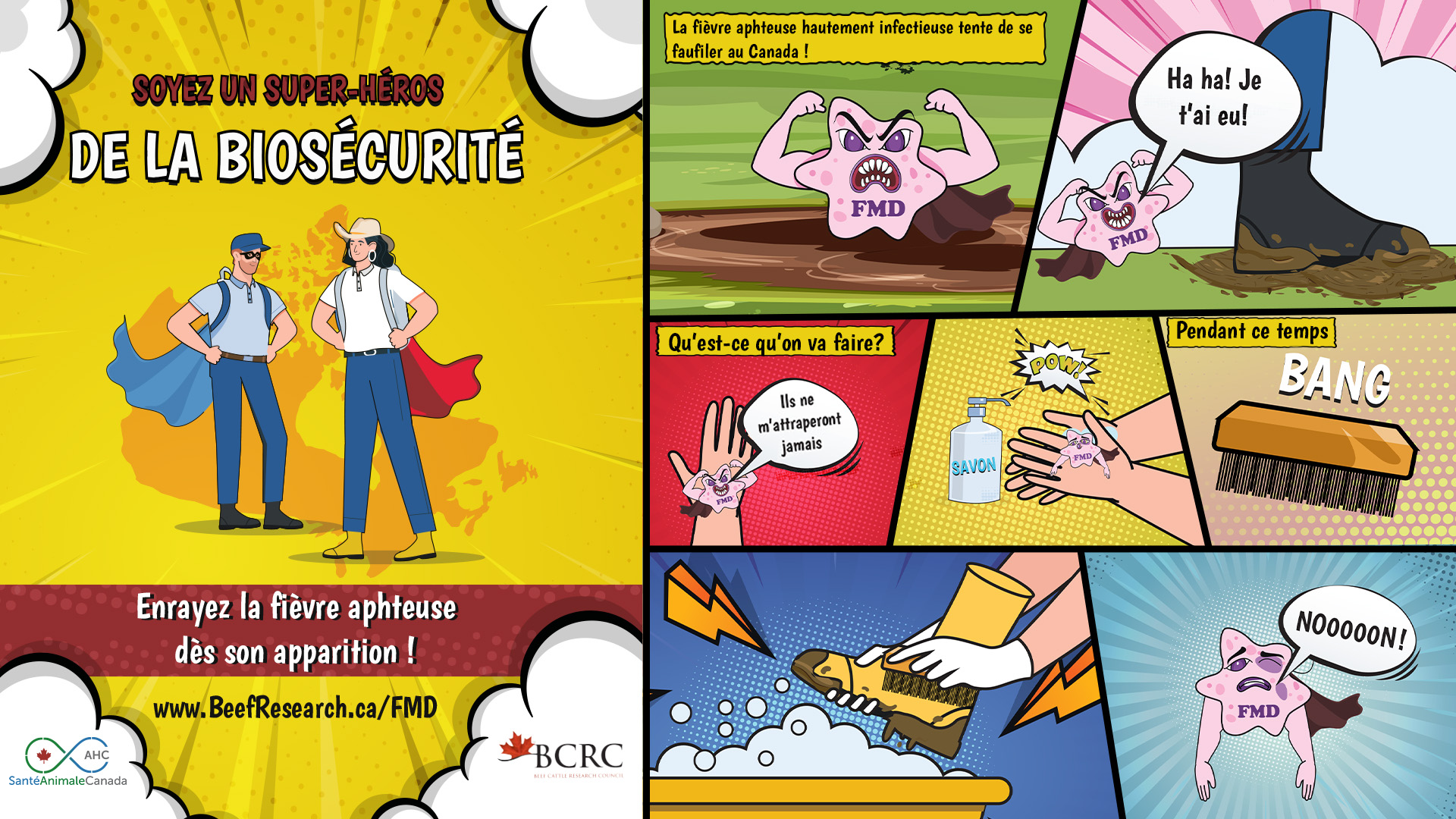 Be a Biosecurity Super Hero -- stop Foot and Mouth Disease in its tracks!
