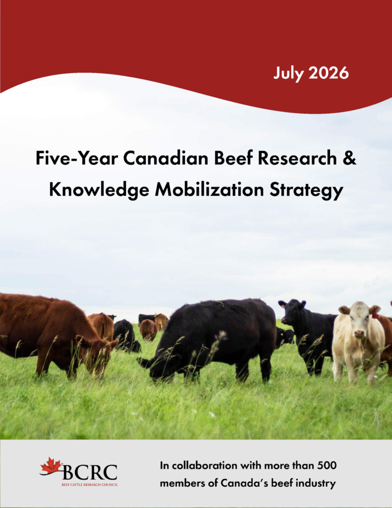 The Five-Year Canadian Beef Research & Knowledge Mobilization Strategy